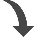 curve down arrow12